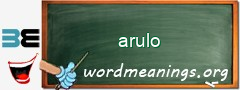 WordMeaning blackboard for arulo